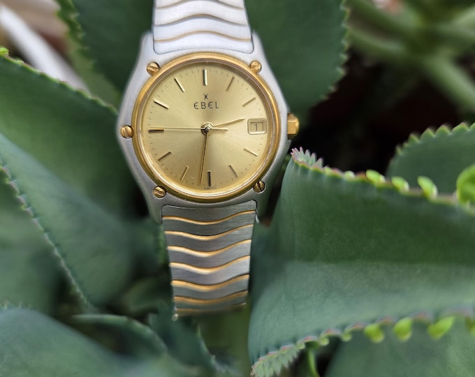 Vintage Ebel Gold Bezel Watch