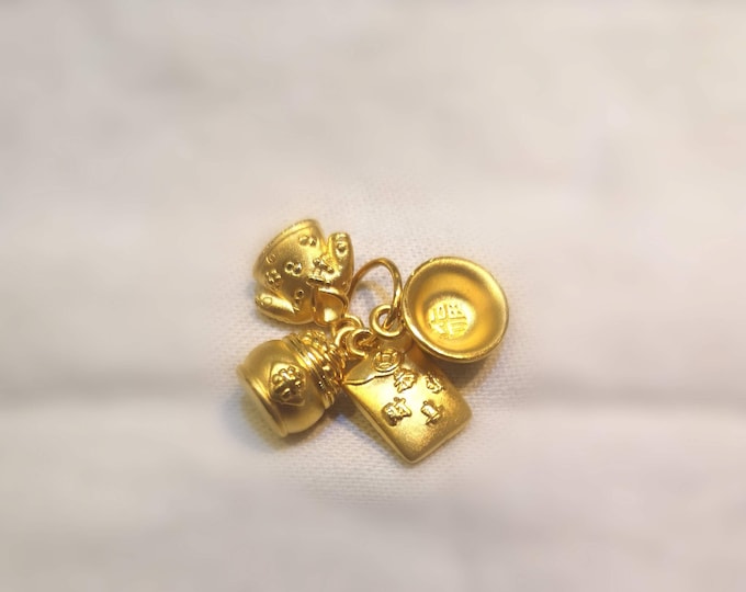 丰衣足食 Solid Gold Charm/Pendant