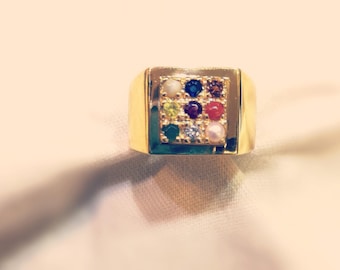 Lucky 9 Gold Statement Ring