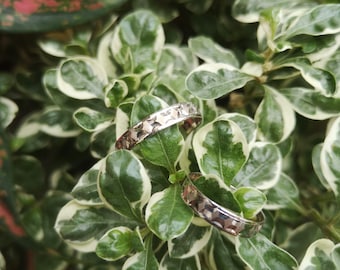 Dual moon inspired White Gold Ring/Band(S)