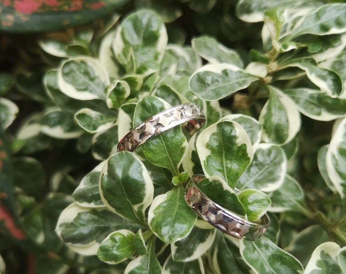 Dual moon inspired White Gold Ring/Band(S)