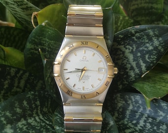 Vintage 2 tone Omega Constellation Chronometer Watch
