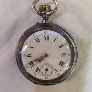 Antiek zilveren zakhorloge