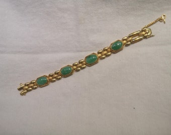 Quartet Jade Gold Bracelet