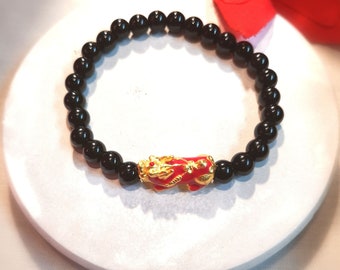 Gold Pixiu （貔貅）bracelet