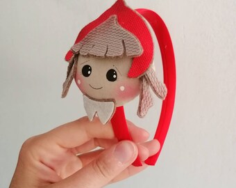 Little girl's headband with fairy tale character