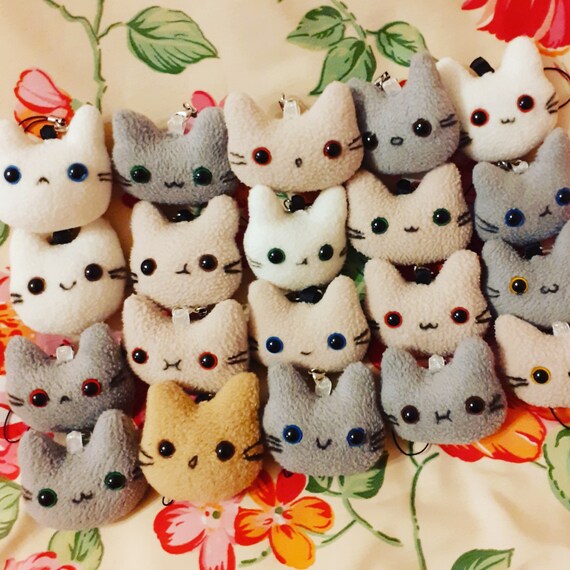 stuffed cat keychain