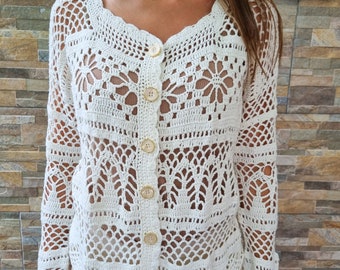 Boléro Femme Court Manches Longues - Cardigan Ouvert Irrégulier, Fin Et Léger, Pour Printemps/automne