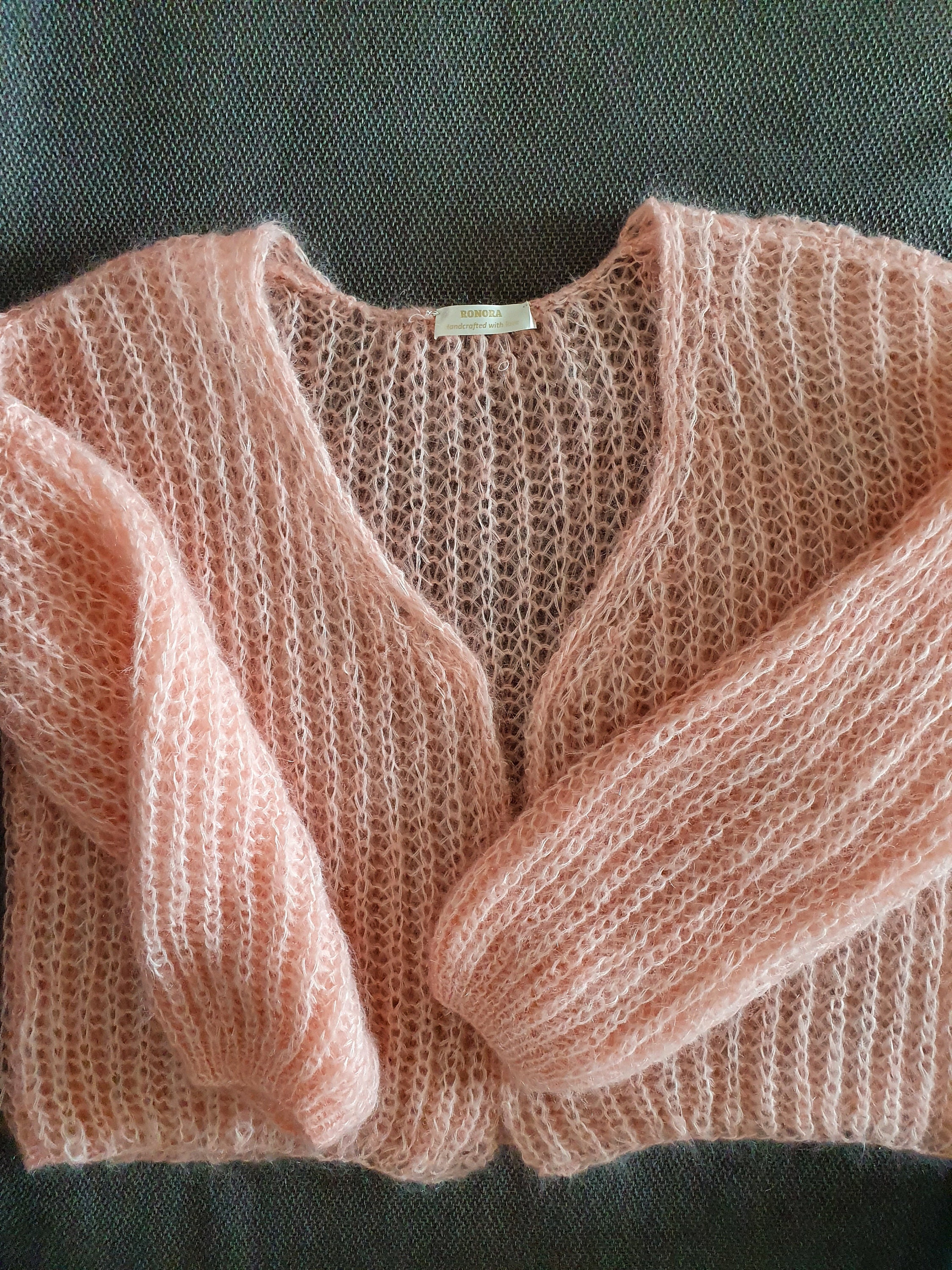 トップス Mohair Knit Cardigan Jacket Mohair Cardigan Jacket for Women, Open Front Mohair Sweater