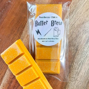 Butter Brew Bourbon Butterscotch Snap Bar Wax Melt, Great Gift, HP, Wizards and Wands, Butterbeer