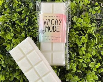 Vacation Mode wax melts. Strong scented gift for anyone. teacher, friend, family. Sweet scented