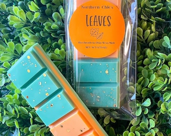 Leaves Scented Wax Melt Snap Bar, Fall Fragrance