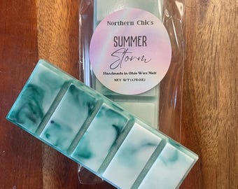 Summer Storm Scented Wax Melt Snap Bar - Ocean Air Soy Wax