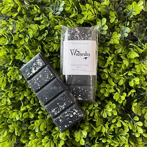 Wednesday Addams Wax Melt Snap Bar, Wednesday Wax Melt Snap Bar, Strong Scented, Gift, Dark, Halloween, Gothic