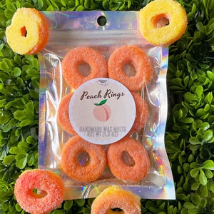 Peach Rings wax melts, fruit, food wax melts, soy wax melts, wax warmer, room fragrance