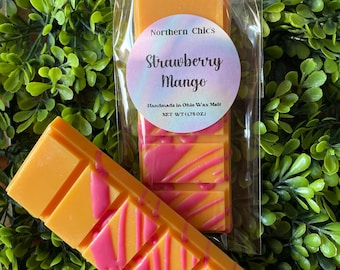 Strawberry Mango Snap Bars Scented Wax Melts For Warmer Wax Tarts Farmhouse Melts Candle Melts Wax Warmer Melts Wax Melts For Gifts