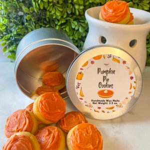 Pumpkin Pie Cookie Wax Melts, Sweet Scented Wax Melts, Food Shaped Wax Melts,  Fun Scents, Perfect Gifts, Teacher, Birthday, For Anyone