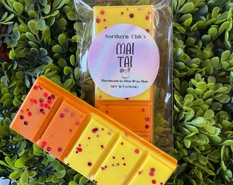 Mai Tai Scented Wax Melt Snap Bar, Tropical Cocktail Fragrance