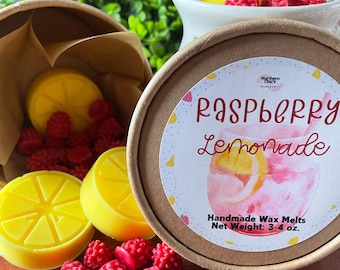 Raspberry Lemonade Wax Melts, Fruity Scent, Handmade in Ohio