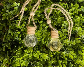 Glass Car Diffuser, Hanging Air Freshener, Any Season Vehicle Fragrance
