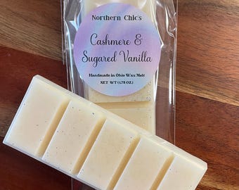 Cashmere and Sugared Vanilla Snap Bars Scented Wax Melts For Warmer Cozy Farmhouse Melts Candle Melt Wax Warmer Melts For Gifts