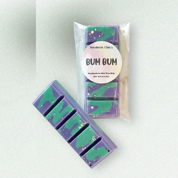 Bum Bum Strong Scented Wax Melt, Wax Melt Snap Bar, Wax Melt Gift, Wax Melt, Beach Perfume Scents