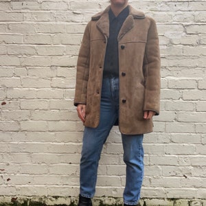 Light Brown Sheepskin Jacket UK Size 10-12