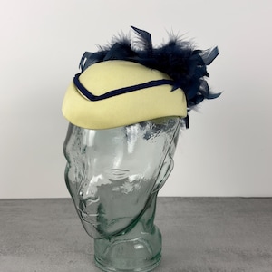 Pill Box Hat Vintage Blue - Etsy display picture 1