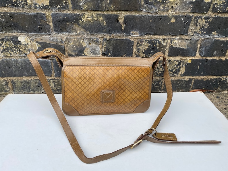Italian Two Tone Leather Cross Body Bag