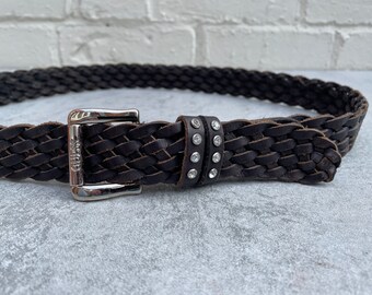 Vintage Levi's 501 Leather Belt Men's Black Levis Leather Vintage Levi's 501 Leather Belt Men's Black Levis Leather