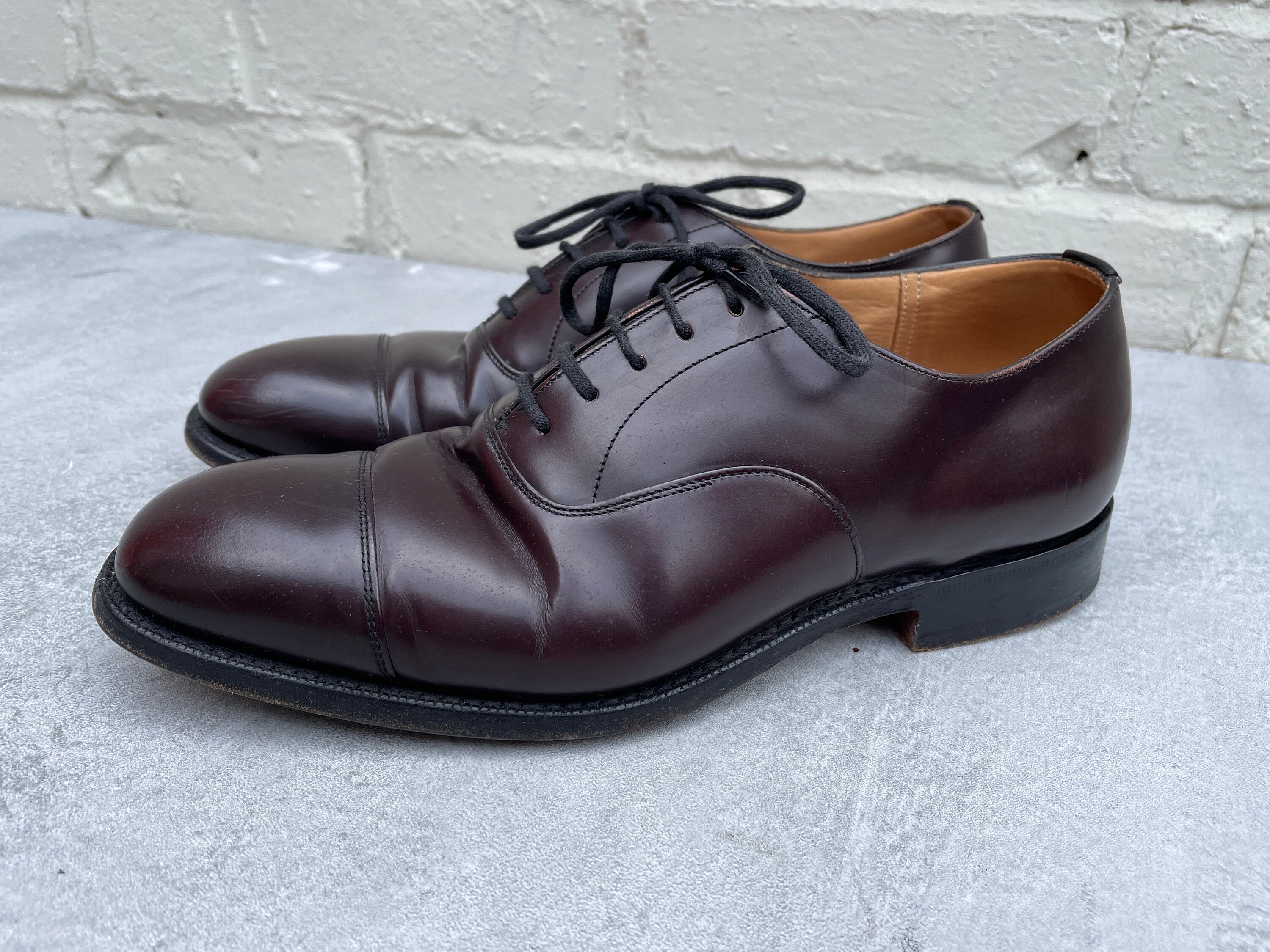 Churchs' Oxford Lace up Shoes Dark Brown Size UK 6 / EUR - Etsy
