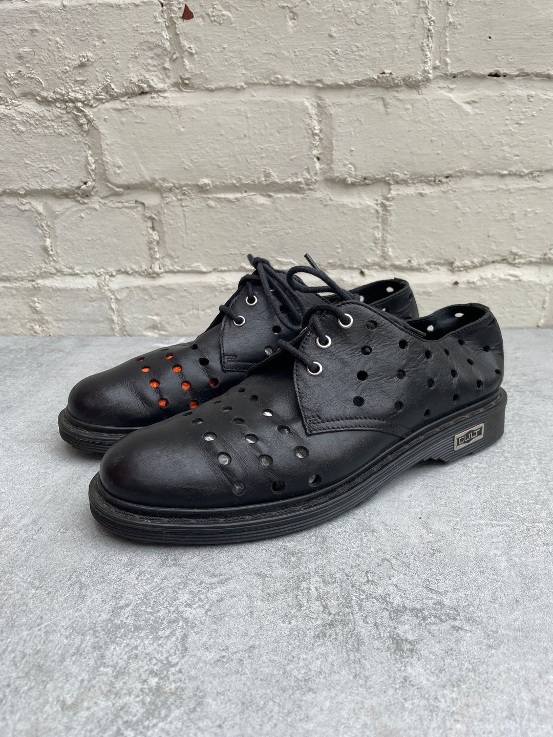 90s Cult Perforated Leather Lace up Shoes UK 8 / EUR 41 - Etsy 90s Cult Perforated Leather Lace up Shoes UK 8 / EUR 41 - Etsy