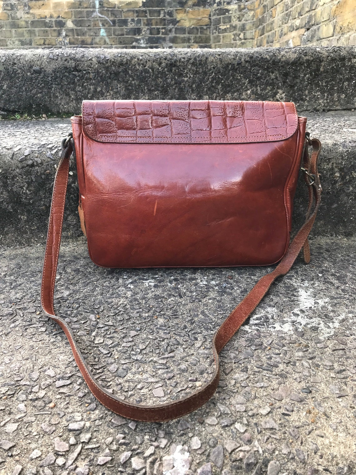 El Campero Tan Leather Satchel. Vintage Satchel. School Bag. | Etsy