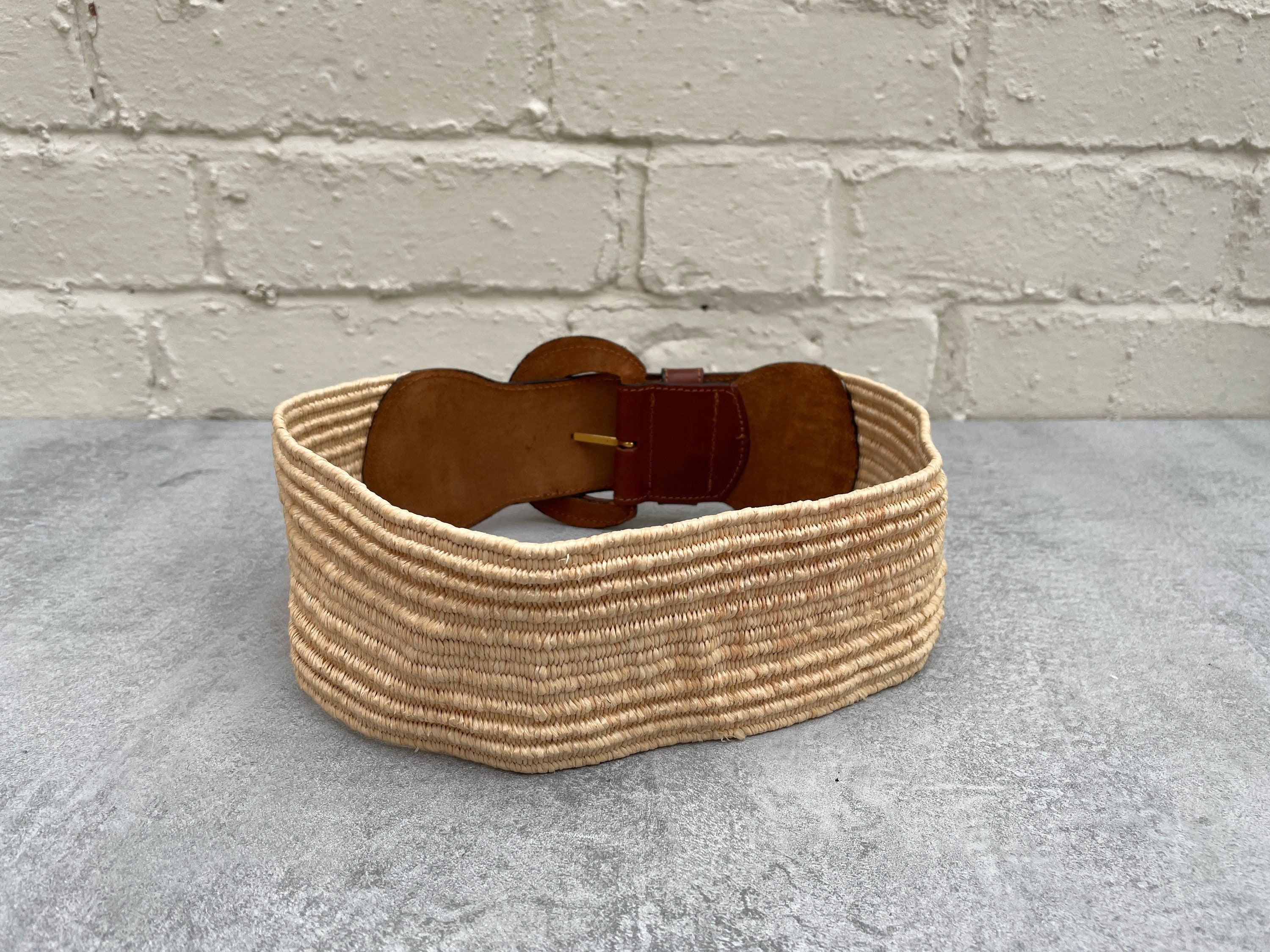 90s Hessian & Leather Wide Waist Belt - Etsy 90s Hessian & Leather Wide Waist Belt - Etsy