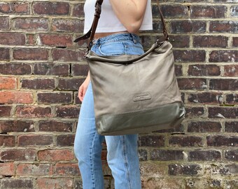 Liebeskind Berlin Slouchy Grey Messenger Bag