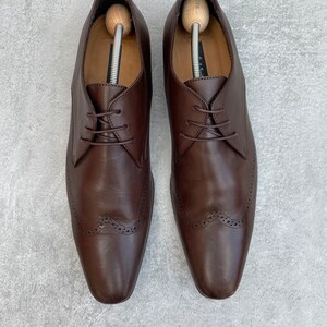 Paul Smith Mens Brown Leather Brogue Wingtip Lace Up Dress Shoes 9.5 Paul Smith Jeans Brown Brogue Wingtip Lace Up Dress Shoes  main image 3