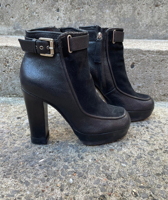 Womens Maje black Leather Frizzante Ankle Boots 78 | Harrods UK