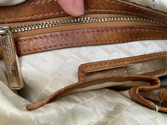 Gianfranco Ferre Perforated Leather Shoulder Bag - image 9