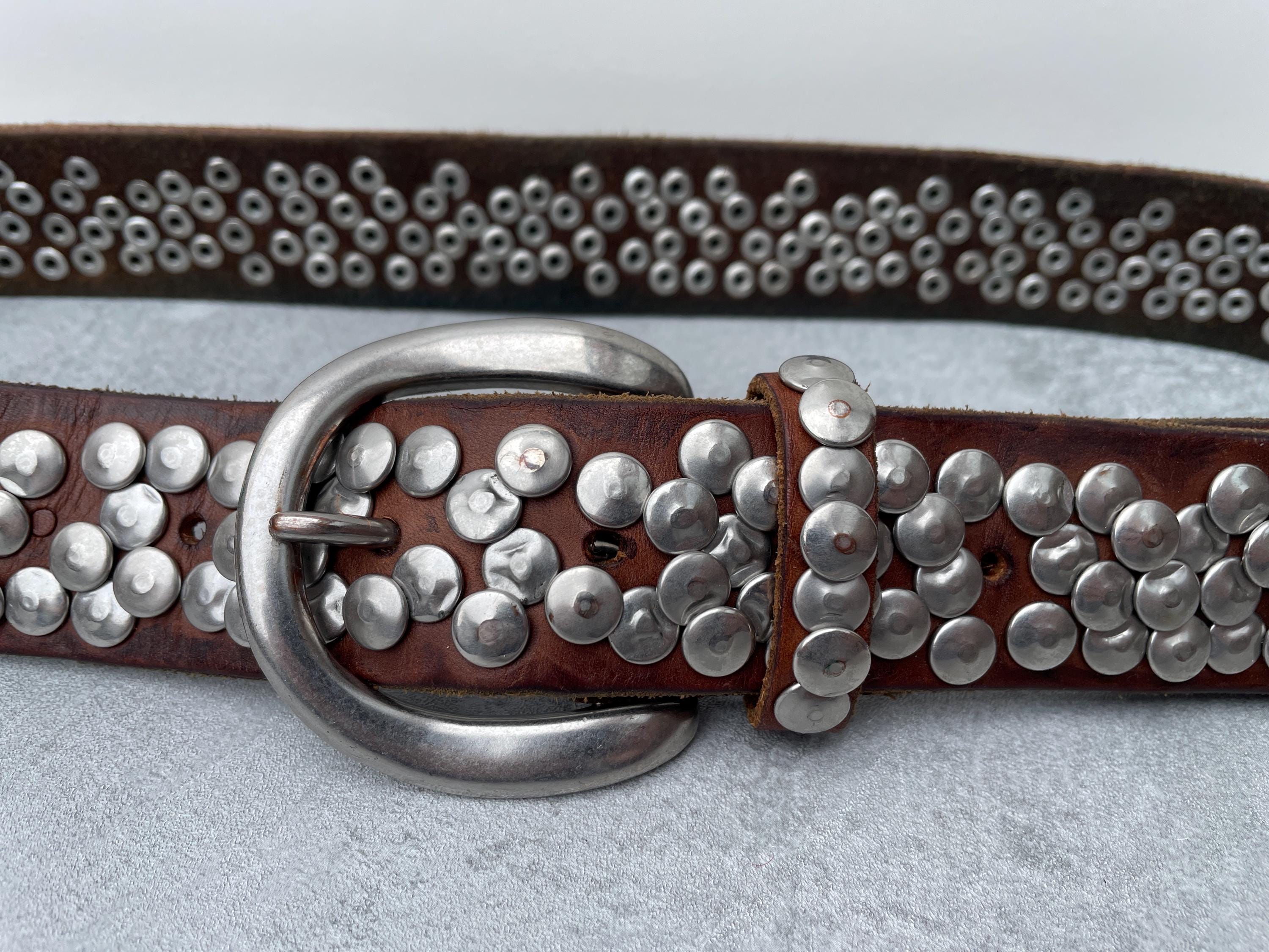 Liebeskind Brown and silver hardware Studded Belt Belt - Brown | LIEBESKIND BERLIN main image 2