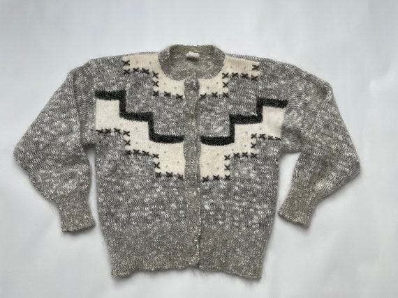 Fluffy Mohair 80s Cardigan - image 6