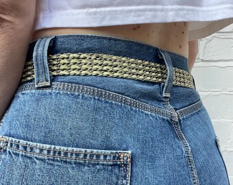 Y2K Diamante Butterfly Buckle Chain & Leather Waist Belt - Etsy display picture 2