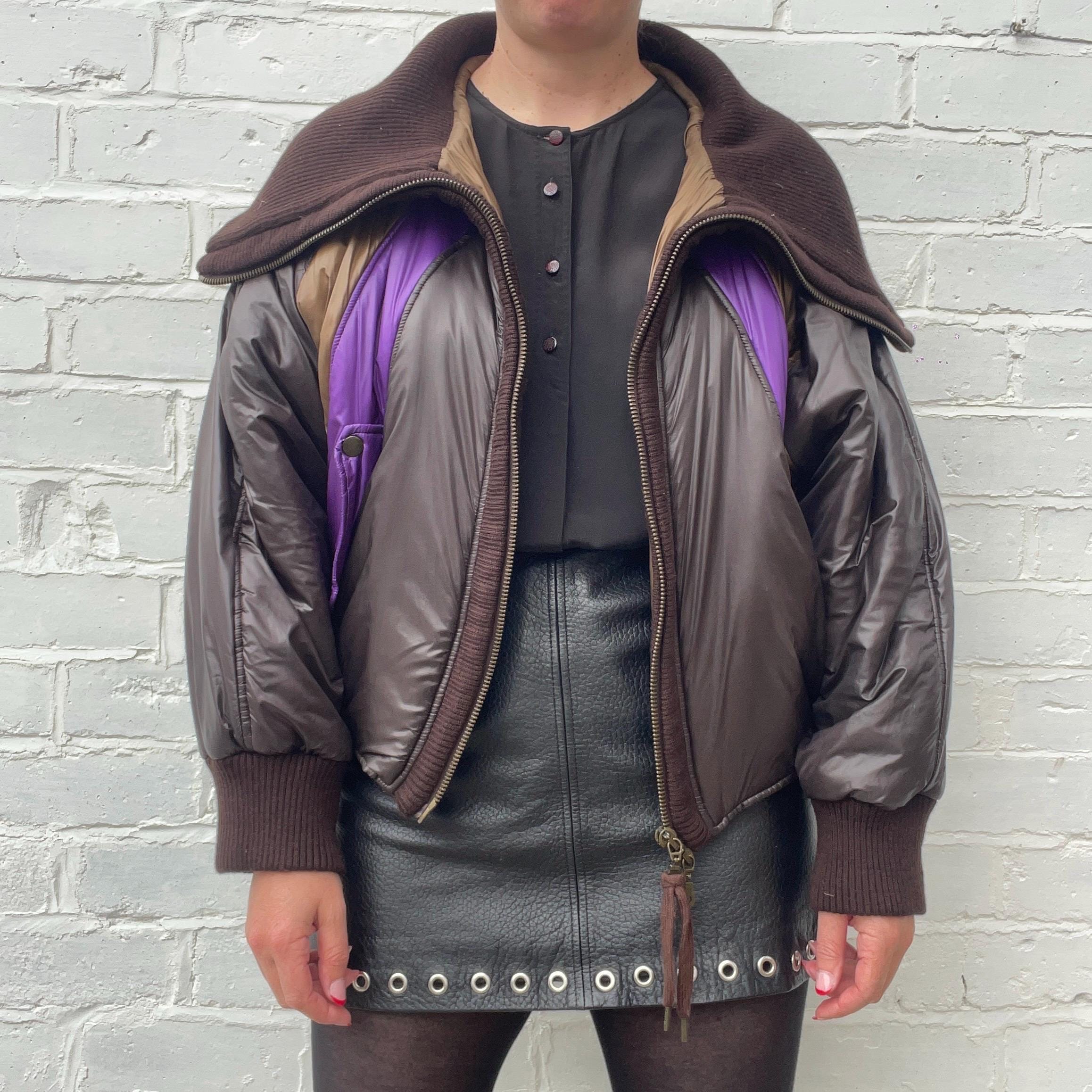 Kenzo Batwing Striped Nylon Puffer Jacket UK Size up to 14 - Etsy