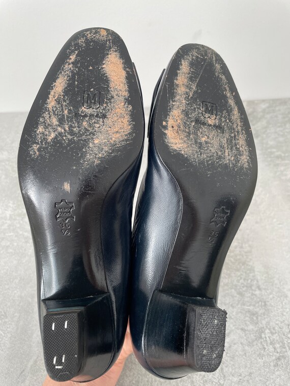 brunomagli 35.5 ネイビー Bruno Magli Navy Blue Bow Front Court Shoes UK Size 2.5 - Etsy UK