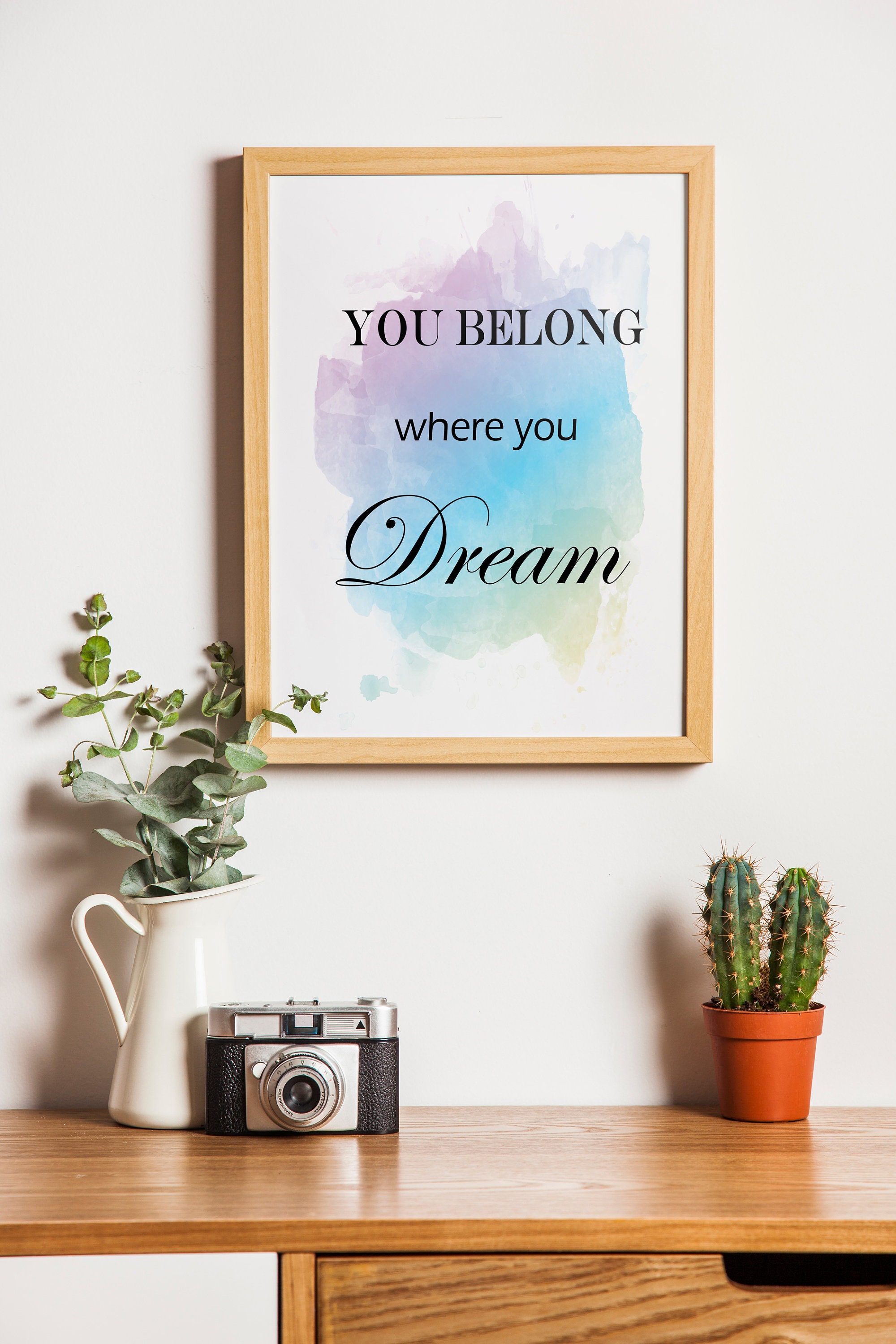 Digital Art Prints Quotes Watercolor Background Digital Paper | Etsy