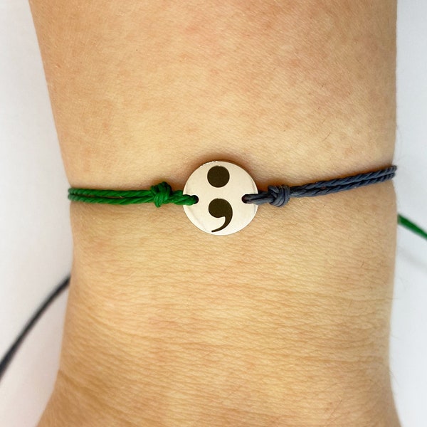 Polyester Mental Health Bracelet Etsy