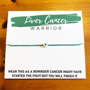 Liver Cancer Awareness Stretch Bracelet  Green