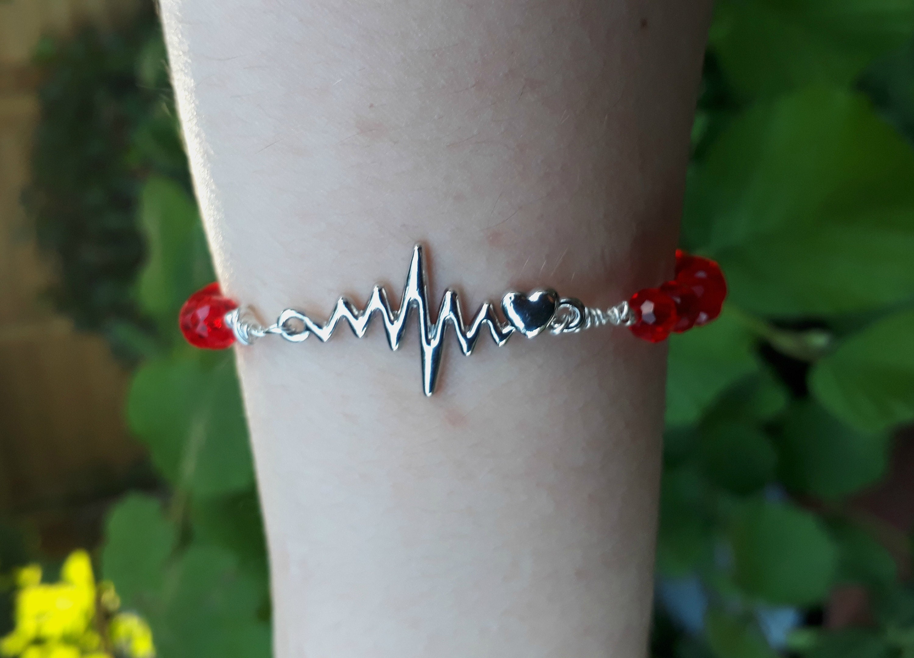 Heart Disease Heartbeat Bracelet Cardiovascular Disease Etsy