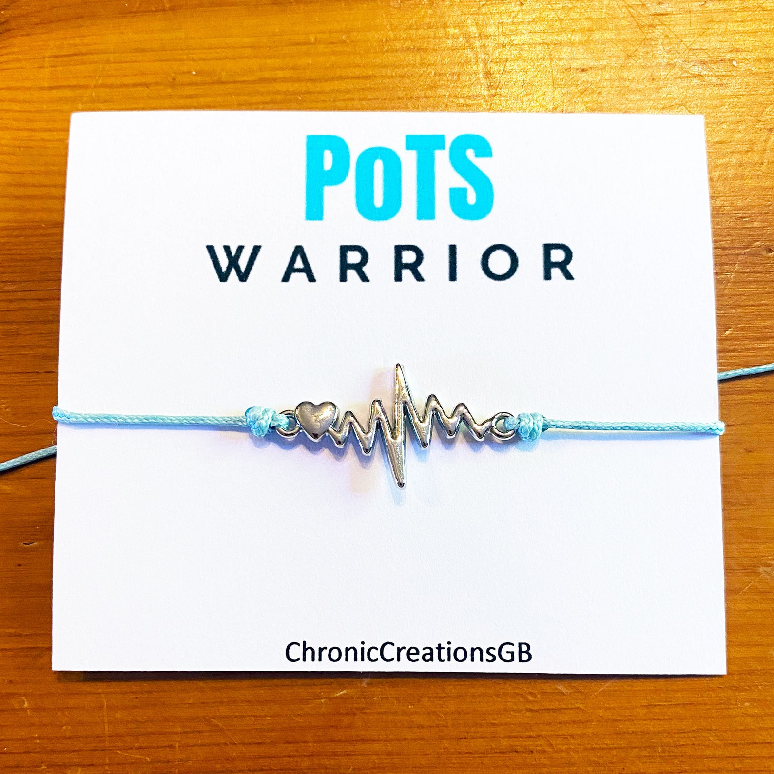 Pots Syndrome Heartbeat Bracelet Pots Awareness ECG Heart Etsy