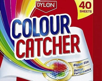 Color Catcher Complete Action+ Lessive en feuilles, aide à prévenir les décolorations et protège la luminosité - 40 feuilles