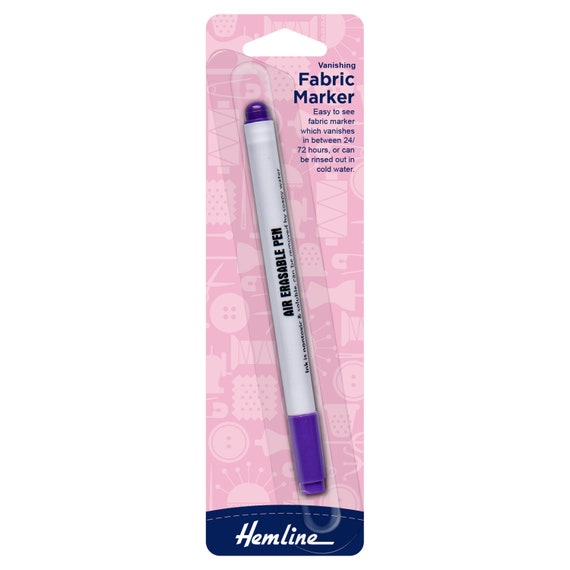 hemline white washable fabric marker